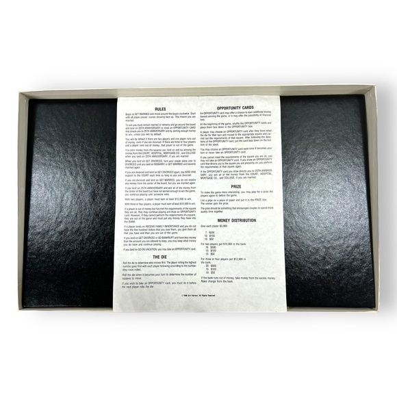 VERY RARE 1980s-90s: Married? "The Game Of Marriage and Money" Board Game NO DIE - Picture 13 of 16